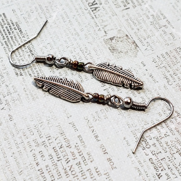 Feather Earrings - Picture 2 of 5